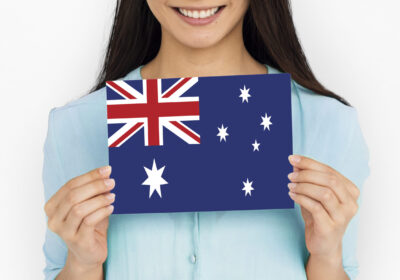 Australia country union jack flag