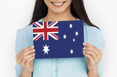 Australia country union jack flag